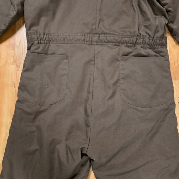 Vintage Zero Zone Insulated Coveralls Green Mens XL Workwear Bibs 90s - Picture 10 of 14